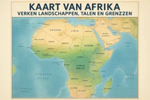 De kaart van afrika: verken landschappen, talen en grenzen
