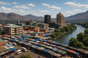 Lesothos hoofdstad maseru: stedse energie tussen bergen, rivieren en markten