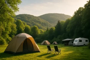 Natuurlijk genieten bij Camping de but in berg en dal: kamperen tussen heuvels en bossen