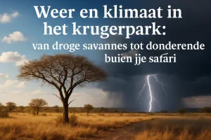 Weer en klimaat in het krugerpark: van droge savannes tot donderende buien tijdens je safari
