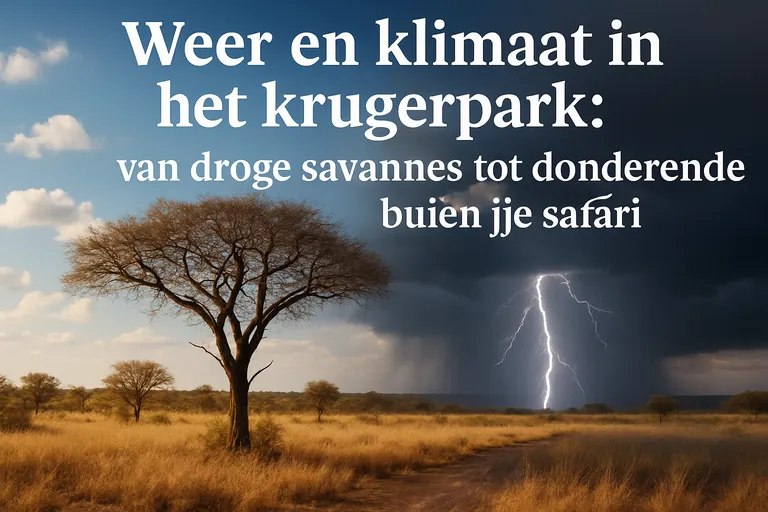 Weer en klimaat in het krugerpark: van droge savannes tot donderende buien tijdens je safari