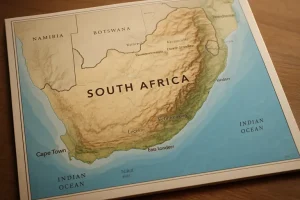Zuid-afrika in kaart gebracht: navigeren langs steden, kust, drakensbergen, wijnlanden en safari