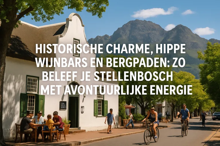 Historische charme, hippe wijnbars en bergpaden: zo beleef je stellenbosch met avontuurlijke energie