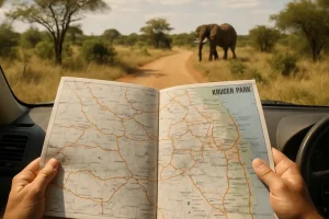 Ontdek verborgen routes en spot meer wild met de kaart van het krugerpark