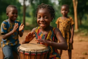 Opgroeien in kleur en ritme: kinderen in afrika tussen taal, traditie en toekomst