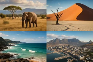 Rondreis door afrika vol hoogtepunten: safari, woestijn, kust en wereldsteden
