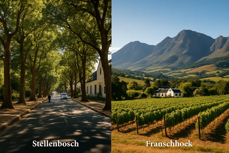 Stellenbosch of franschhoek: de belangrijkste verschillen