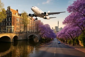 Van grachten tot jacaranda's: soepel en slim reizen tussen amsterdam en johannesburg